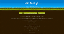 Desktop Screenshot of carbootys.co.uk
